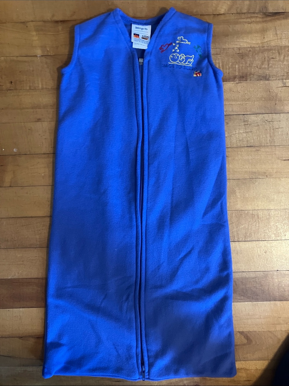 Halo sleep sack blue fleece small S 0-6 months